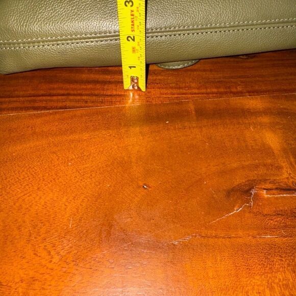 Fossil Kinley Green Leather Suede Crossbody Shoulder Bag Purse - Picture 13 of 16